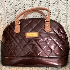Joy & Iman Shoulder Bag, 18x12x6 1/2, Wine in color